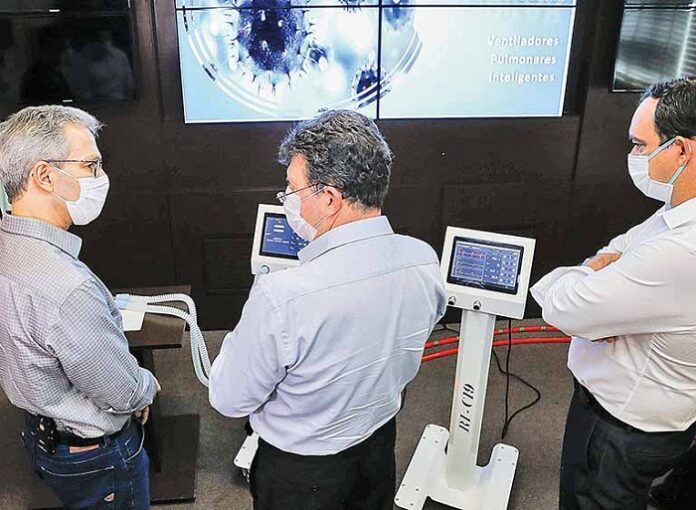 Respiradores produzidos pela Tacom, com apoio da FIEMG, são homologados pela Anvisa