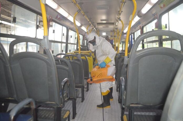 Parceria da Viação Vale do Mucury com a Acquazul mantém a sanitização de veículos e ponto de apoio