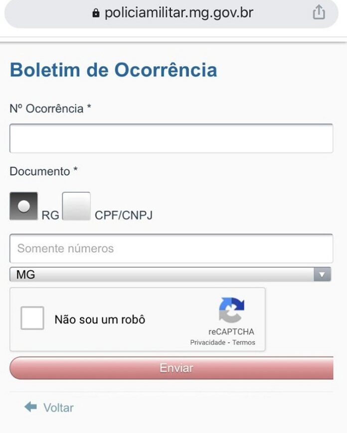 Cidadão pode imprimir o Boletim de Ocorrência no conforto da sua casa