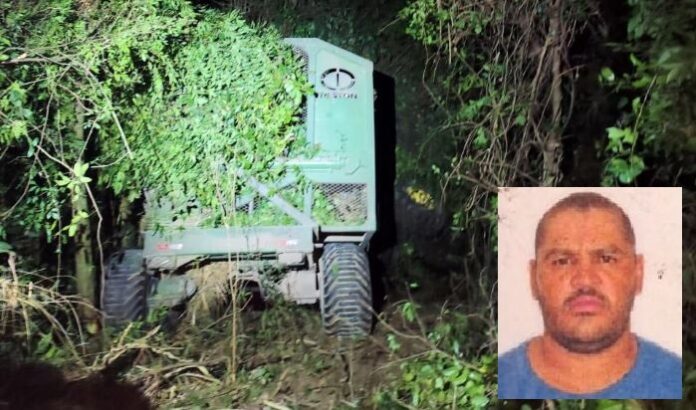 Homem morre em acidente com trator em Serra dos Aimorés
