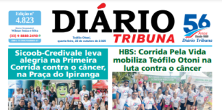 DIÁRIO TRIBUNA 22 OUT 2025 - CAPA