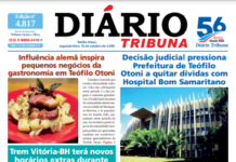 Diário Tribuna, 13 de Outubro de 2025, Teófilo Otoni – MG