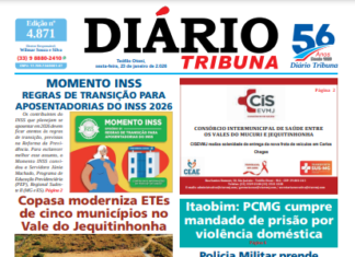 Diário Tribuna, 23 de Janeiro de 2026, Teófilo Otoni – MG