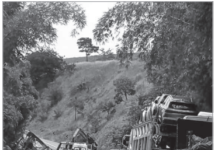 Carreta tomba e pega fogo na BR-116 entre Itambacuri e campanário