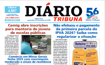 Diário Tribuna, 25 de Fevereiro de 2026, Teófilo Otoni – MG