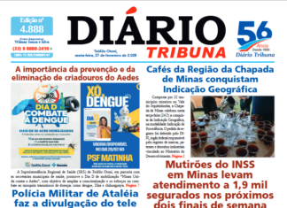 Diário Tribuna, 27 de Fevereiro de 2026, Teófilo Otoni – MG