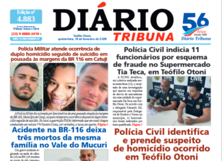 Diário Tribuna, 19 de Fevereiro de 2026, Teófilo Otoni – MG