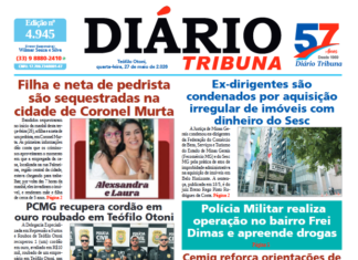 Diário Tribuna, 27 de maio de 2026, Teófilo Otoni – MG