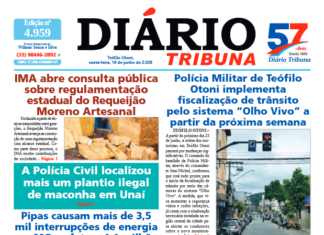 Diário Tribuna, 19 de junho de 2026, Teófilo Otoni – MG