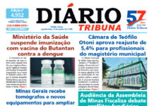 Diário Tribuna, 10 de junho de 2026, Teófilo Otoni – MG