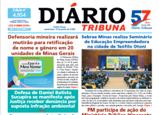 Diário Tribuna, 12 de junho de 2026, Teófilo Otoni – MG