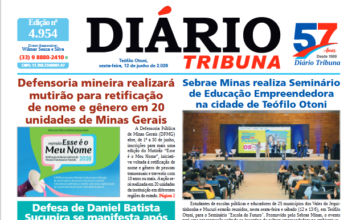 Diário Tribuna, 12 de junho de 2026, Teófilo Otoni – MG
