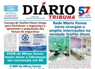 Diário Tribuna, 30 de julho de 2026, Teófilo Otoni – MG