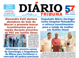Diário Tribuna, 14 de julho de 2026, Teófilo Otoni – MG