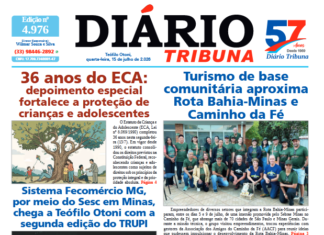 Diário Tribuna, 15 de julho de 2026, Teófilo Otoni – MG