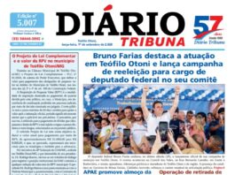Diário Tribuna, 01 de setembro de 2026, Teófilo Otoni – MG