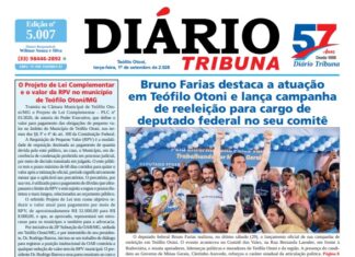 Diário Tribuna, 01 de setembro de 2026, Teófilo Otoni – MG