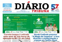 Diário Tribuna, 13 de agosto de 2026, Teófilo Otoni – MG