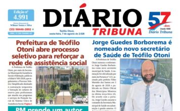 Diário Tribuna, 07 de agosto de 2026, Teófilo Otoni – MG