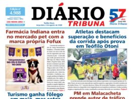 Diário Tribuna, 04 de agosto de 2026, Teófilo Otoni – MG
