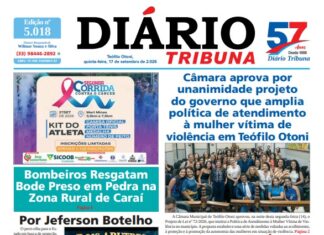 Diário Tribuna, 17 de setembro de 2026, Teófilo Otoni – MG