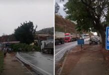Temporal deixa casas destelhadas, alagamentos e interdita BR-116 em Teófilo Otoni