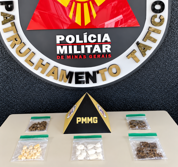 Polícia Militar prende dois suspeitos de tráfico e apreende drogas em Teófilo Otoni