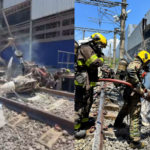 Avião monomotor cai no pátio de manutenção do metrô de BH e piloto morre