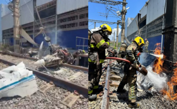 Avião monomotor cai no pátio de manutenção do metrô de BH e piloto morre