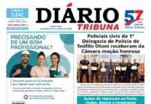 Diário Tribuna, 23 de outubro de 2026, Teófilo Otoni – MG