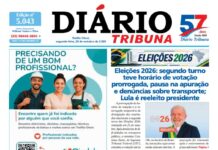 Diário Tribuna, 263 de outubro de 2026, Teófilo Otoni – MG