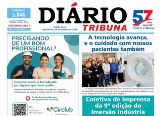 Diário Tribuna, 29 de outubro de 2026, Teófilo Otoni – MG