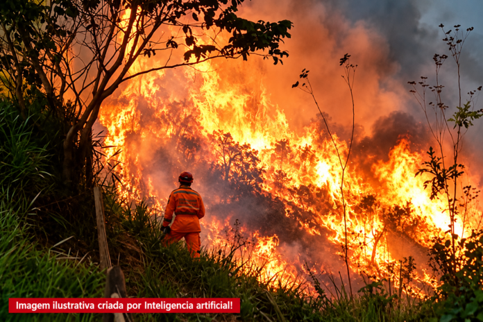 Incêndio já queimou mais de mil hectares e ameaça aldeias indígenas no Vale do Mucuri