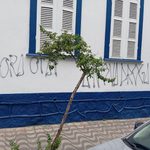 Prédio histórico da Câmara de Teófilo Otoni é pichado após repercussão de declarações de vereador