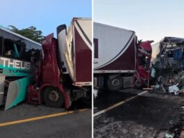 Acidente na BR-381 com ônibus que seguia para Teófilo Otoni deixa um morto e 41 feridos